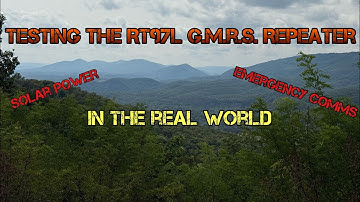 Testing the Solar Powered G.M.R.S. Repeater | Retevis RT97L in sub optimal conditions 