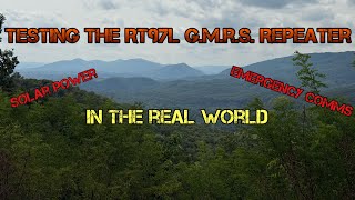 Testing the Solar Powered G.M.R.S. Repeater | Retevis RT97L in sub optimal conditions 