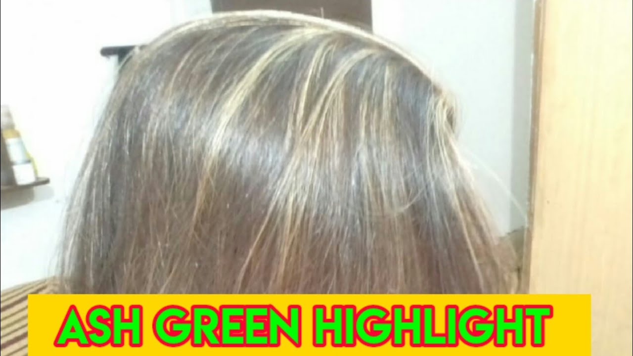Ash Brown Green Hair