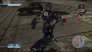 Optimus Prime vs Bonecrusher,Brawl and Starscream