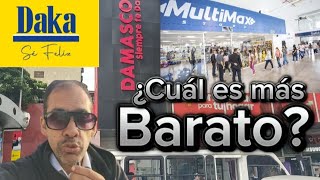 Comparando Precios en Damasco Multimax y Daka