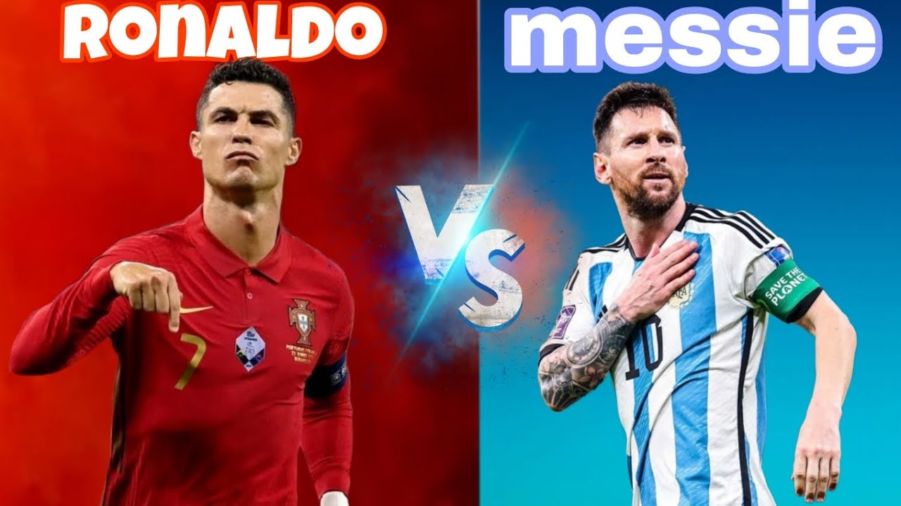 Ronaldo vs Messi – Who Is the Real GOAT?#ronaldo #goat #messi #footballlovers #football 