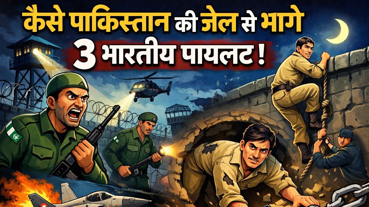 Kaise Pakistan Ki Jail Se Bhage 3 Indian Pilots | 2D Animation 