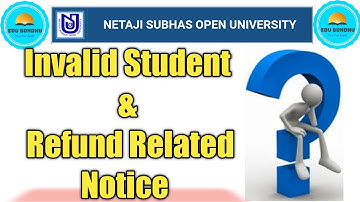 Invalid Student Problem Solution & Refund Related Official Notice 🔥