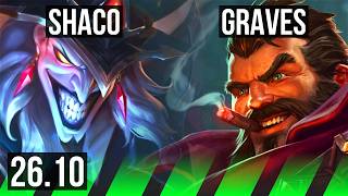 SHACO vs GRAVES (JGL) | Perfect KDA: 15/0/2 | KR Master | 26.10