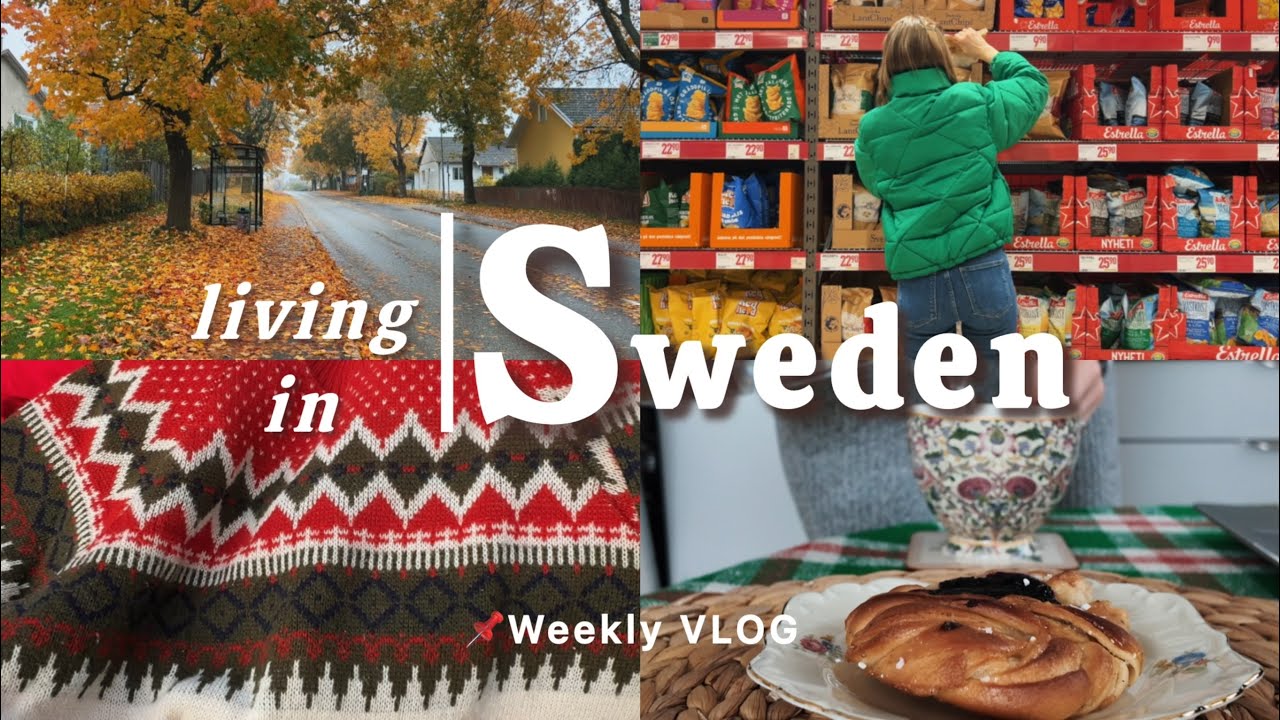 Rainy & Foggy October Days 🌧️☕️🍂Tea, Thrifting Warm Clothing &  Grocery Shopping | Living in Sweden 