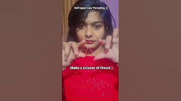 Self upperlips Threading🧵|upperlips tutorial|@glam.queen03#trending #upperlipthreading #eyebrows