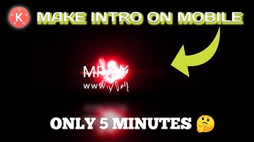 How to Make Text Reveal Animation Intro in Kinemaster | Make Intro for Youtube 🔥
