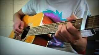 Video thumbnail of "あの花 - Ano Hana OP- 青い栞 Aoi Shiori - Galileo Galilei (Acoustic Guitar Cover)"