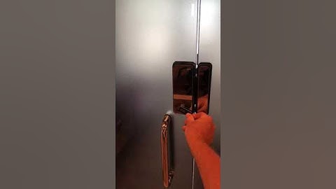 Gateman Shine Digital Glass Lock with Strike Holder   Magic Mirror Keypad, Master Mode, Forced Lock,