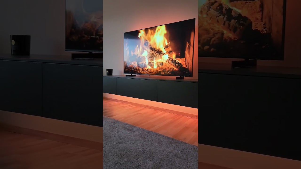 Hängendes TV Lowboard für Wohnzimmer Wand ohne Griffe dunkelgrau Matt 