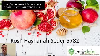 Rosh Hashanah Seder 5782 | Temple Sholom Cincinnati | Watch High Holiday Services 2021