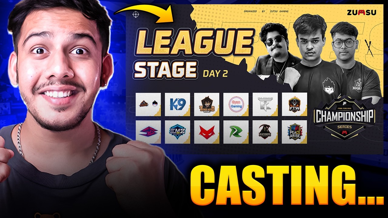 🔴 CASTING League Stage D2: Championship Series | Zutsu Esports Ft. TSG, K9, GG, HIND, and more