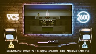Dan Kitchen's Tomcat: The F-14 Fighter Simulator - 1989 - Atari 2600 ( Atari VCS )