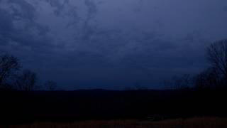 Moody Ozark Sunset: Spring Cloud Formations & Off-Grid Foothill Views