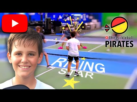 Rising Star Ethan vs Pickleball Pros in Men's Doubles