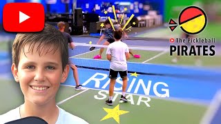 Rising Star Ethan vs Pickleball Pros in Men's Doubles