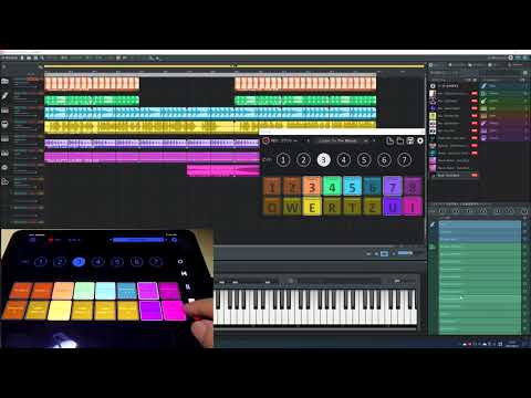 MusicMaker 2021のライブパッドモードをiPadからリモート操作してみた