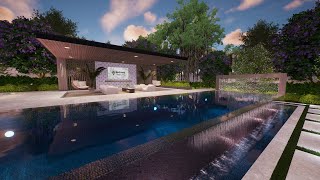 Asudani Project - Infinity Edge Pool with Stunning Water Feature (Makati City, Philippines)