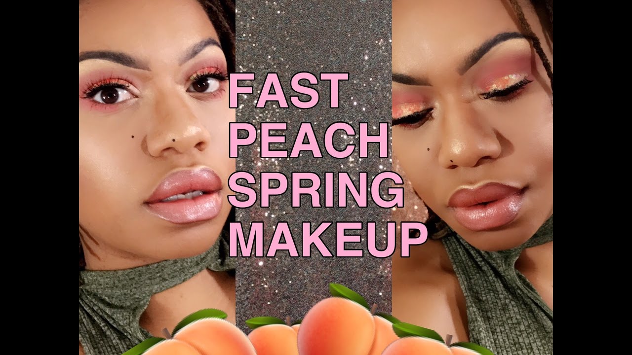 SUPER FAST PEACHY🍑 KEEN MAKEUP TUTORIAL| KARITY PALETTE| ORIGINAL BOSSBABE CLEOPATRA