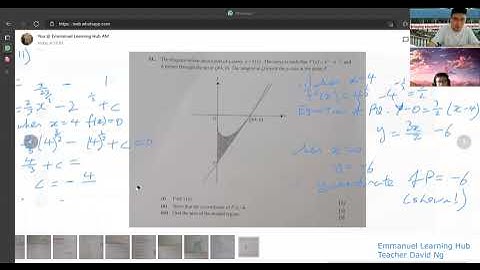 Exam Question on Integration to find area bounded by curve and lines