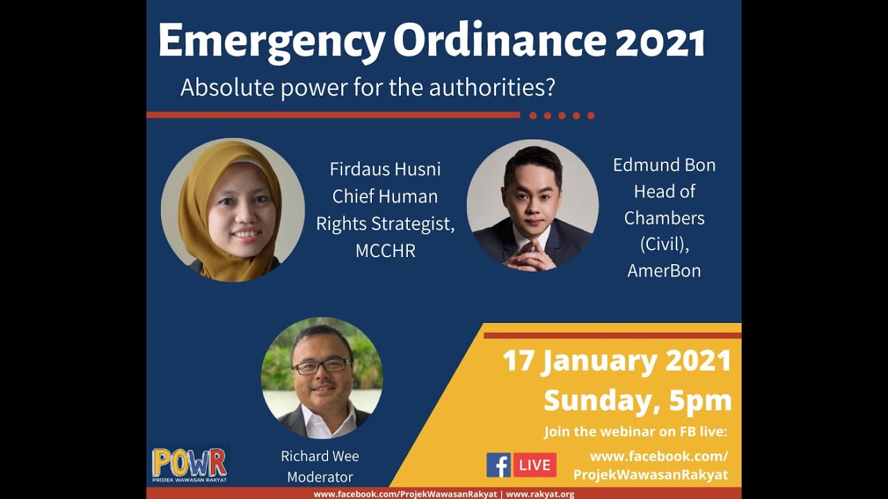 Webinar: Emergency Ordinance 2021 - Absolute power for the authorities? (17/1/21)
