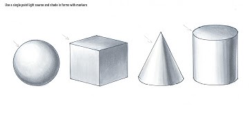 Smartorial.com - Rendering Basic Shapes in Prismacolor Grey Markers