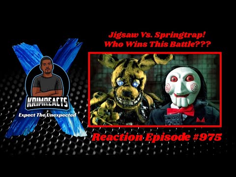 Jigsaw Vs. Springtrap Rap Battle REACTION | KrimReacts #975