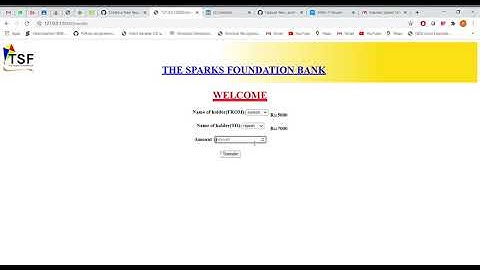 basic banking system(the sparks foundation)