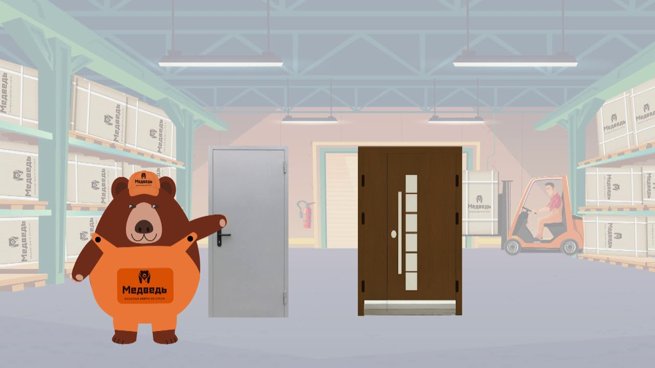 Компания «Медведь. Изготовление любых дверей! - YouTube