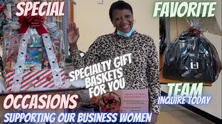(NEW) Specialty GIFT BASKETS by Joan Elizabeth LLC (Occasions & Favorite TEAMS) | Support our Women