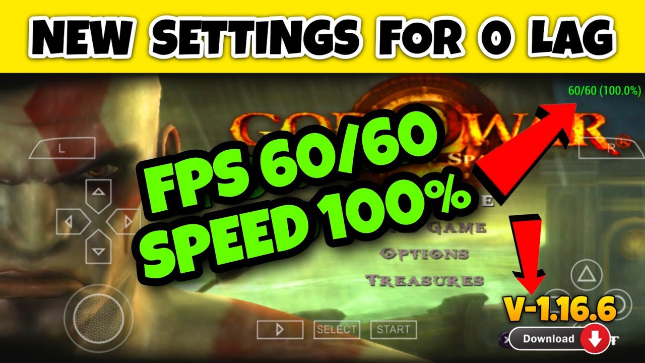 (New 100% working) PPSSPP Best Settings for God of war Ghost of Sparta | PSP Gamer