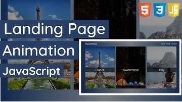 Landing Page Animation with JavaScript | HTML, CSS & JavaScript Tutorials