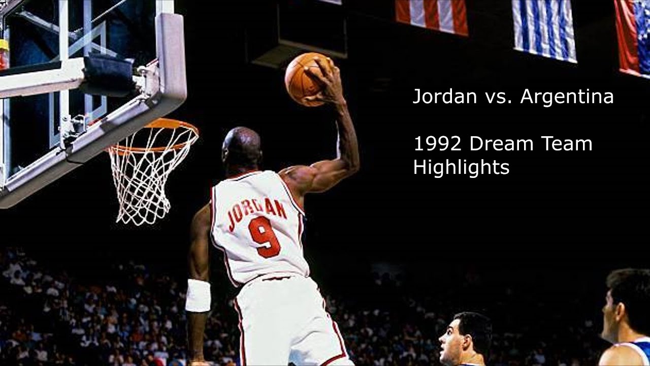 Michael Jordan - Highlights vs. Argentina (1992 Dream Team) - YouTube