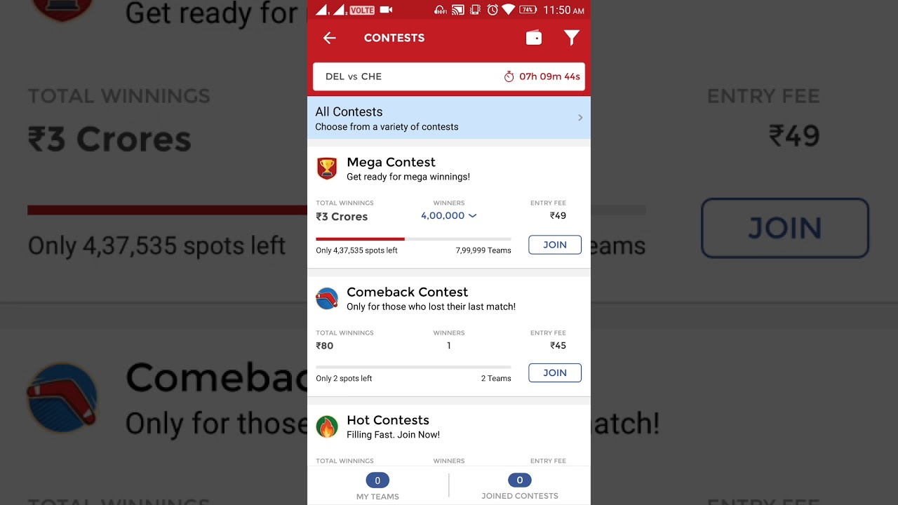 Dream 11 Playing 11 CHE vs DEL Final updated Team.