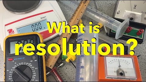 What is the resolution of a measuring instrument?
