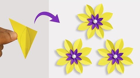 How To Make Paper Flower Easy | DIY Origami Paper Flower | Flower Making with Paper 