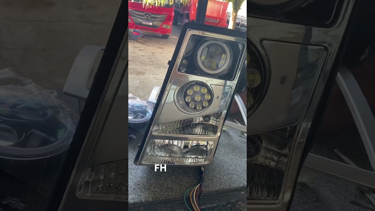 Adaptação insana: Farol de LED no Volvo FH! 💡🚛 