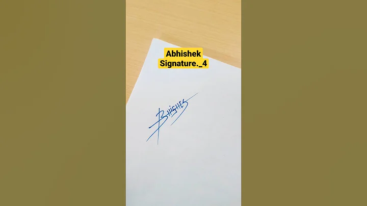 #abhishek #signature #style #name #shorts
