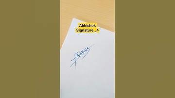 #abhishek #signature #style #name #shorts