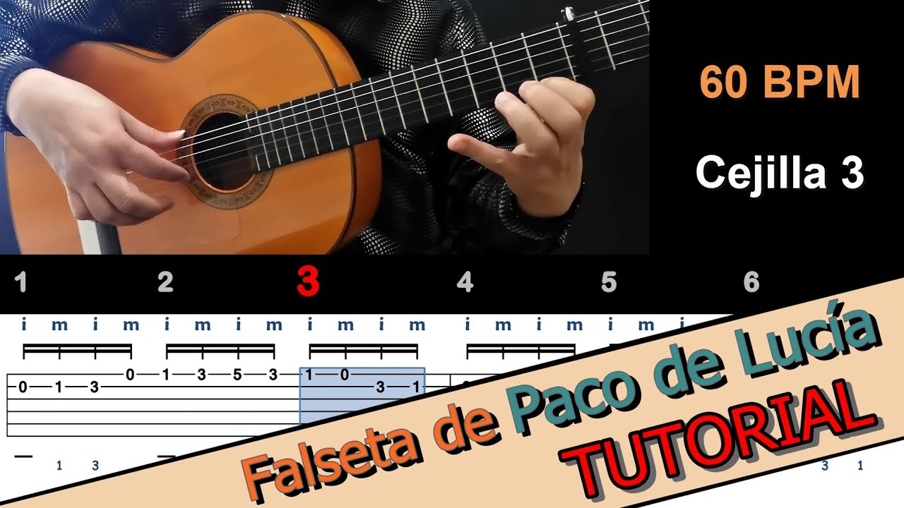 ➡️ TUTORIAL - Falseta de PACO DE LUCIA por ALEGRÍAS interpretada por Mariano Bailera