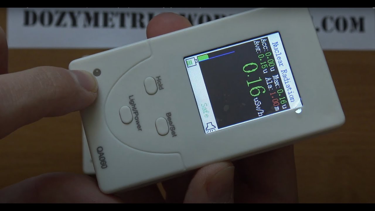 Dosimeter Geiger Counter QA060 Aliexpress China (Dozymetr Licznik geigera Chiński)