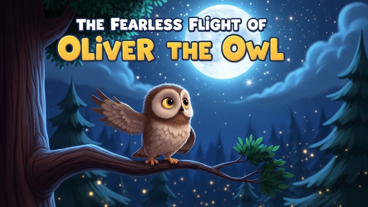 Бесстрашный полёт совы Оливера 🦉 | Вдохновляющая сказка на ночь для детей