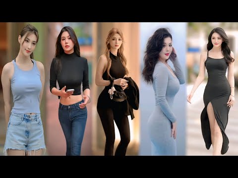 中国の最高のストリートファッション 中国のファッショントレンド Eps 18 