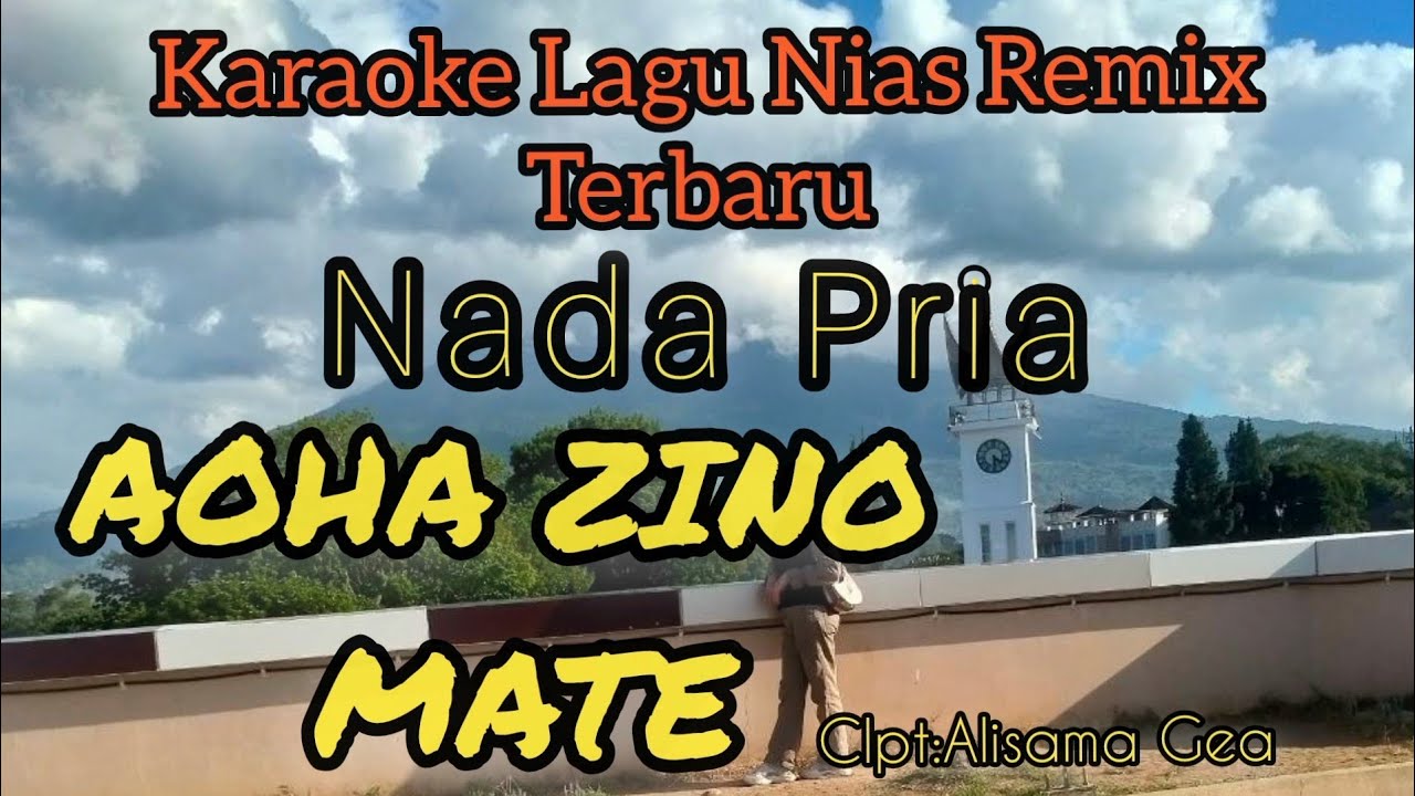 Karaoke Terbaru||Lagu Nias Remix ||Nada Pria ||Aoha Zinomate ||Cipt:Alisama Gea