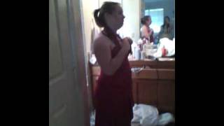my big ass tryning to fit in a small ass dress!