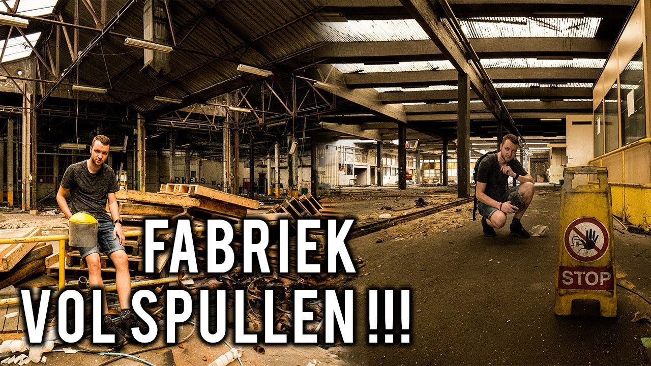 Verlaten FABRIEK vol SPULLEN met RARE machines - YouTube