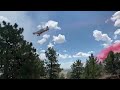 Aircraft makes drop over fire in rural Natrona County