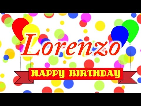 Happy Birthday Lorenzo Song