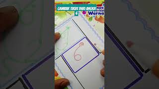 Gambar tikus dari angka 6